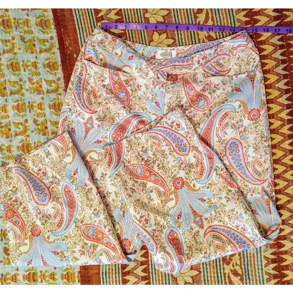 VTG Talbots Women’s Floral Paisley Cotton Blend Pants – Made in Hong Kong SZ 12 - Picture 5 of 6